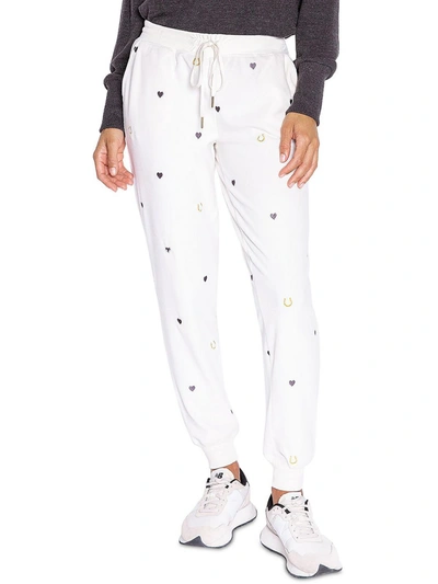 Pj Salvage Womens Comfy Comfortable Sweatpants In White