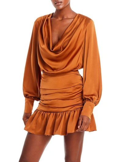 Ramy Brook Camilla Womens Ruched Short Mini Dress In Multi