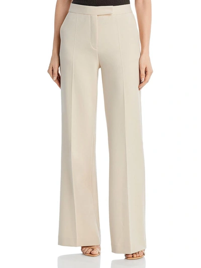 Kobi Halperin Womens Woven Wide Leg Dress Pants In White