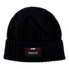 Bally Men's Blue Ribbed Logo Wool Beanie 6240326 In Blue