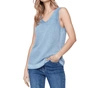 Charlie B Cold Dye Knit Cami Top In Denim In Multi