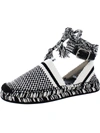 Chloé Black And White Meril Flat Espadrilles In Multi