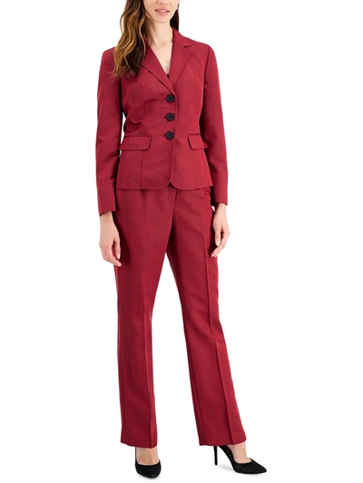 Le Suit Womens Three-button Office Pant Suit In Multi
