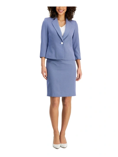 Le Suit Womens Knee-length Office Skirt Suit In Multi