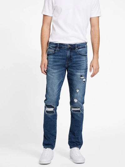 Guess Factory Eco Alister Skinny Jeans In Blue