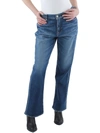 MOUSSY VINTAGE HOFFMAN WOMENS HIGH RISE FADED FLARE JEANS