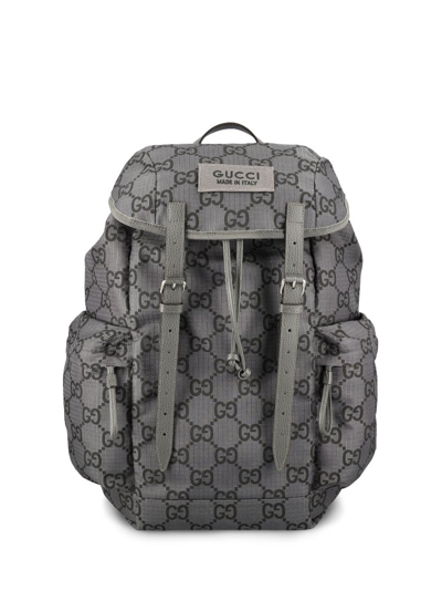 Gucci Large Gg Backpack In Black