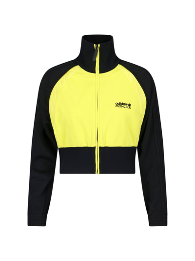 Moncler Genius X Adidas Track Jacket In Black,yellow