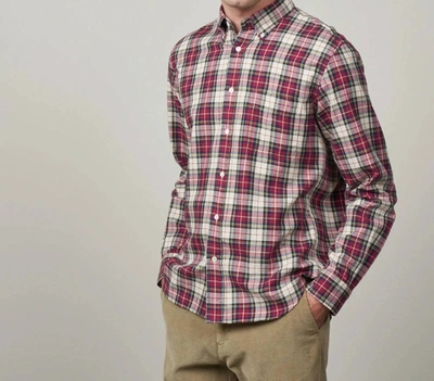 Hartford Henry Red Check Shirt