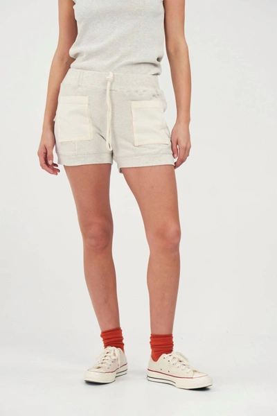 You The Brave Gi Shorts In Oatmeal In White
