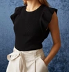 Marie Oliver Rory Top In Black In Black