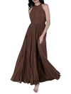 FAME AND PARTNERS CIEL WOMENS OPEN BACK MAXI EVENING DRESS