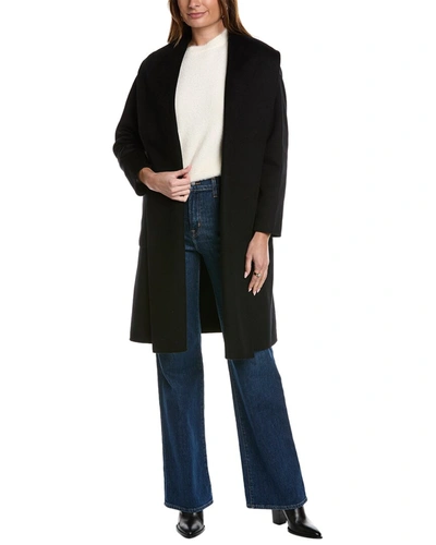 Mackage Thalia Belted Wool Coat In Black