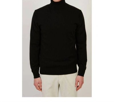 Hartford Cashmere Roll Neck Sweater In Black