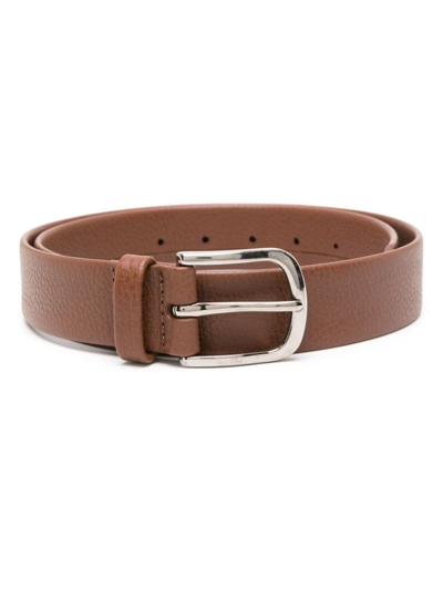 Orciani Buckle Belt In Brown