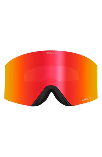 Dragon Rvx Magnetics Otg Bonus 76mm Snow Goggles In 30yrs Ll Red Ion Trose