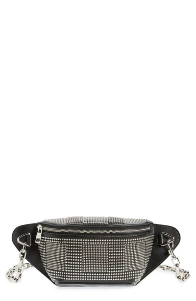 ALEXANDER MCQUEEN BIKER STUDDED LEATHER BELT BAG