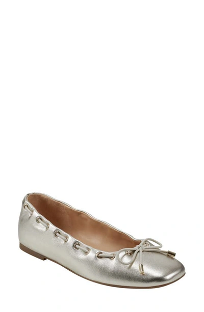 Marc Fisher Ltd Letzia Flat In Platino