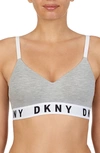 Dkny Wireless Push-up Bra In St1/heather Gray