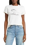 RE/DONE CLASSIC SKI SNOOPY COTTON GRAPHIC T-SHIRT