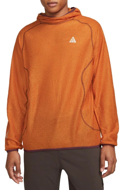 Nike Men's  Acg "wolf Lichen" Mid-layer Top In Orange