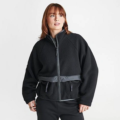 Nike Women's Sportswear High-pile Sherpa Jacket In Black/anthracite