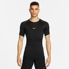 Nike Men's  Pro Dri-fit Tight Short-sleeve Fitness Top In Multi