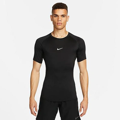 NIKE NIKE MEN'S PRO DRI-FIT TIGHT SHORT-SLEEVE FITNESS TOP