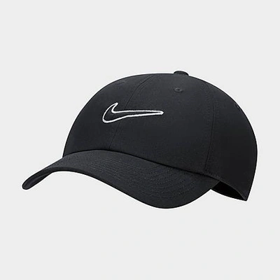 Nike Club Swoosh Unstructured Strapback Hat In Multi