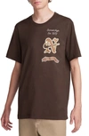 Nike Swoosh High Graphic T-shirt In Brown