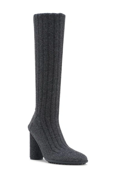 Bottega Veneta Atomic Wool & Silk Blend Sock Boot In Anthracite