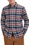 Barbour Bownmont Plaid Button-down Shirt In Fired Brick