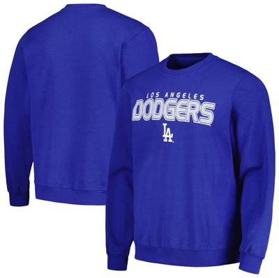 Stitches Royal Los Angeles Dodgers Pullover Sweatshirt