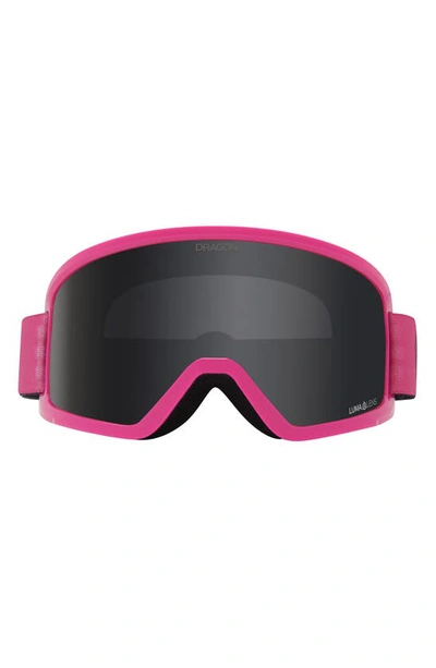 Dragon Dx3 Otg 61mm Snow Goggles In Blacked Pink Ll Dark Smoke