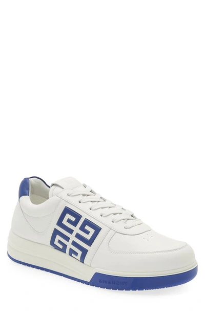 Givenchy Men's G4 Bicolor Leather Low-top Sneakers In White
