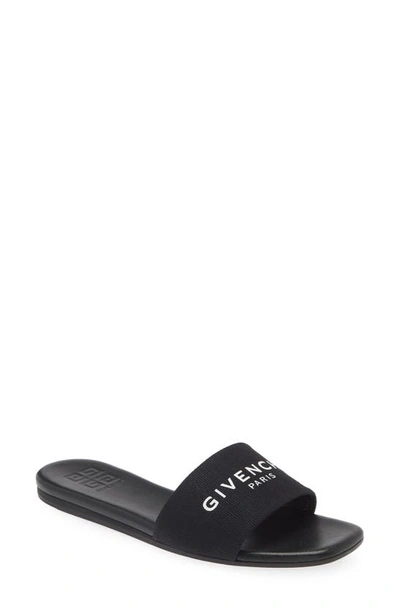 Givenchy 4g Flat Slide Sandal In Black