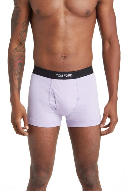 Tom Ford Cotton Stretch Jersey Boxer Briefs In Lilac