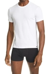 Tom Ford Logo Round Collar Short-sleeved T-shirt In White
