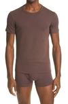 Tom Ford Cotton Jersey Crewneck T-shirt In Nude