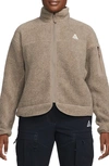 Nike Women's  Acg "arctic Wolf" Polartecâ® Oversized Fleece Full-zip Jacket In Brown