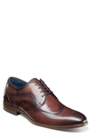 Stacy Adams Brayden Wingtip Oxford In Brown