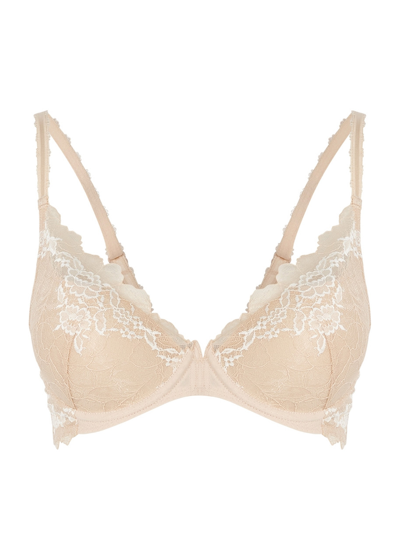 Wacoal Lace Perfection Push-up Bra In Beige