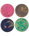 Sara Miller Portmeirion Chelsea Collection Set Of Four 8in Plates