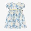 ROCK YOUR BABY GIRLS IVORY TOILE DE JOUY COTTON DRESS