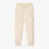CALVIN KLEIN GIRLS IVORY EMBROIDERED JOGGERS