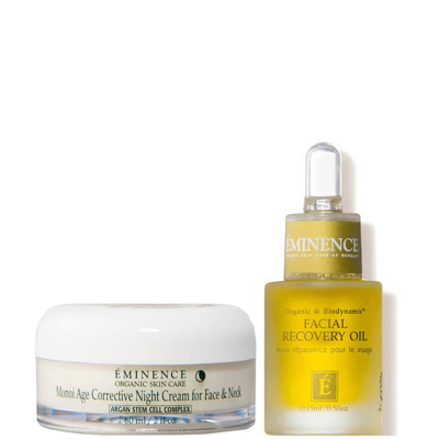 Eminence Organic Skin Care Nightly Repair And Recover Bundle (worth $162.00) In White