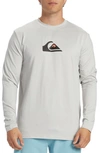 Quiksilver Streak Long Sleeve Recycled Polyester Blend T-shirt In Gray Violet