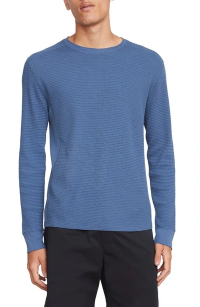 Vince Thermal Long Sleeve T-shirt In Spruce Blue