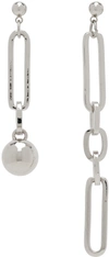 JUSTINE CLENQUET SILVER ALI EARRINGS