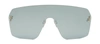 Fendi Crystal Ff Metal Shield Sunglasses In Silver